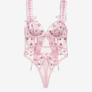 For Love & Lemons Maisie Teddy XS pink New without tags